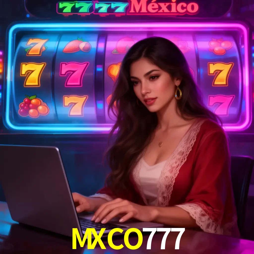 MXCO777 Slots - tragamonedas, RTP y control Tragamonedas MXCO777 con símbolos, saldo móvil y reglas de apuesta visibles